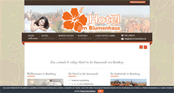 Desktop Screenshot of hotel-am-blumenhaus.de