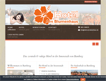 Tablet Screenshot of hotel-am-blumenhaus.de